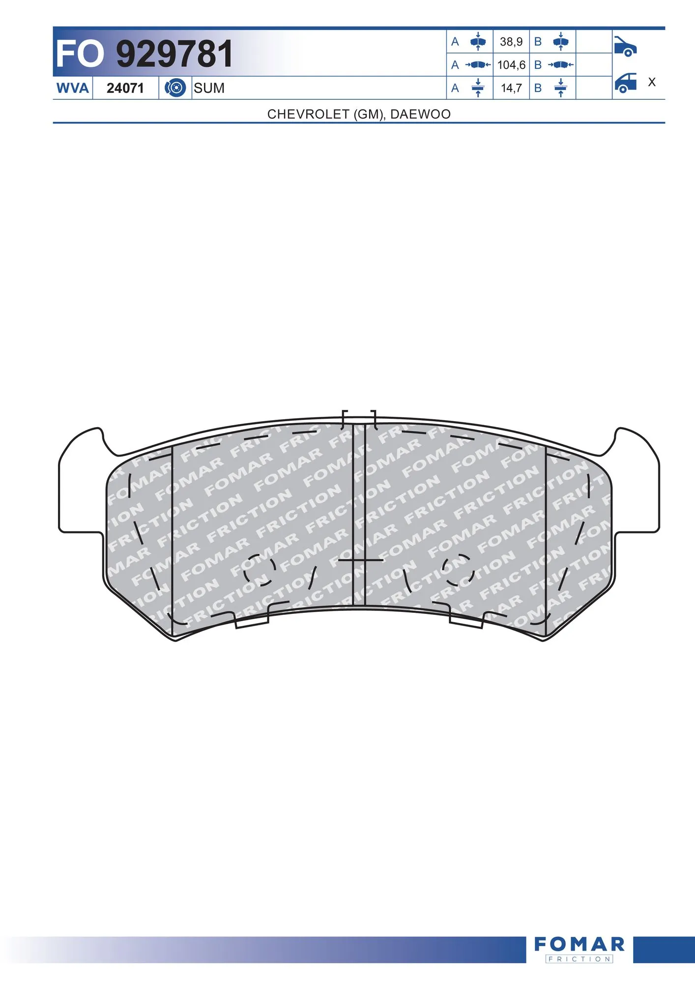 Brake Pad Set, disc brake